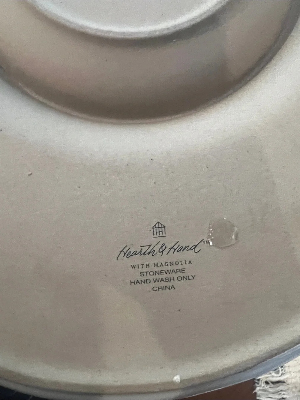 Hearth And Hand By Magnolia Gray Stoneware Chip And Dip Platter